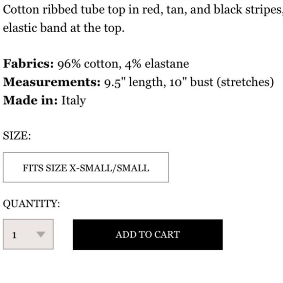 🚫SOLD🚫NWT brandy melville jenny tube top - Picture 5 of 5